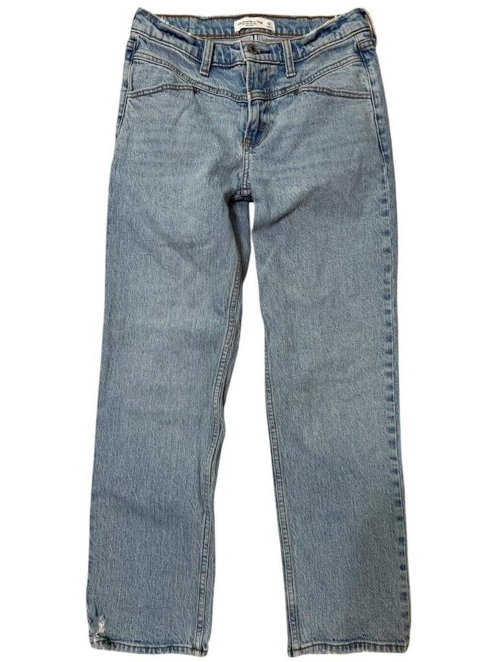 Abercrombie Fitch The 90 Straight Leg Mid Rise Jeans